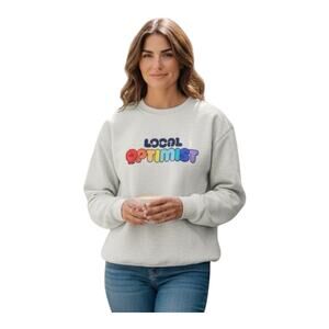 NWT Madhappy Local Optimist Fleece Crewneck Oversized S Premium Cotton Unisex